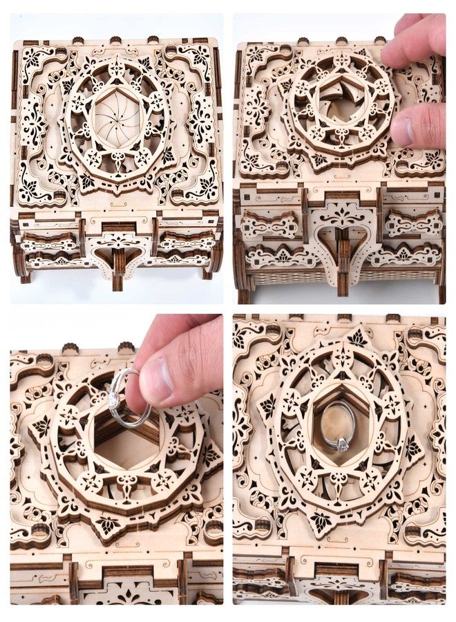 Varbertos 3D Wooden Puzzle Mechanical Treasure Box, Wood Creative Assembly Model Building Kits to Build for Adults and Teens, DIY Wooden Puzzle Hobbies Projects Gift for Women and Kids - Image 4